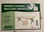 3 tables et 2 bancs pliables utilisés 1 fois à 1/2 prix !!, Ophalen, Zo goed als nieuw, Plastic