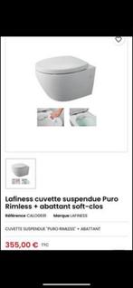 Wc suspendu lafiness softclose + système geberit neuf, Bricolage & Construction, Sanitaire