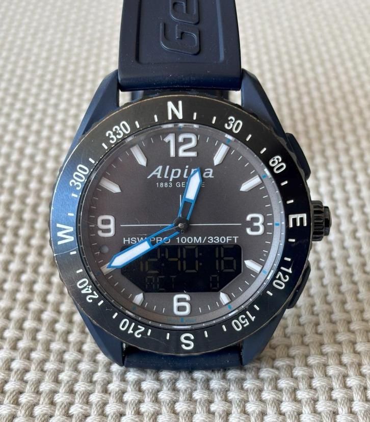 Smartwatch Alpina AlpinerX, Handtassen en Accessoires, Smartwatches, Gebruikt, Blauw, Afstand, Calorieverbanding, Conditie, Hoogte