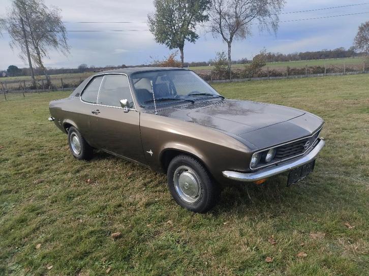 Opel Manta A 1.9s 1974, Auto's, Opel, Particulier, Manta, Benzine, Coupé, 2 deurs, Handgeschakeld, Bruin, Zwart, Leder, Achterwielaandrijving