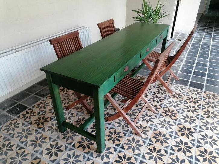 Lange eettafel, Huis en Inrichting, Tafels | Eettafels, Ophalen