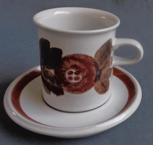 ARABIA FINLAND ANEMONE ROSMARIN kop en schotel cup and sauce, Huis en Inrichting, Keuken | Servies, Zo goed als nieuw, Verzenden