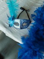 Boa en masker en haarspray blauw, Kleding | Dames, Ophalen of Verzenden, Gedragen, Accessoires