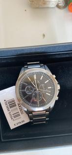 Armani horloge, Handtassen en Accessoires, Horloges | Heren, Staal, Staal, Polshorloge, Zo goed als nieuw