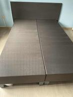 Boxspring 140x200, Ophalen, Bruin, 140 cm, Twijfelaar