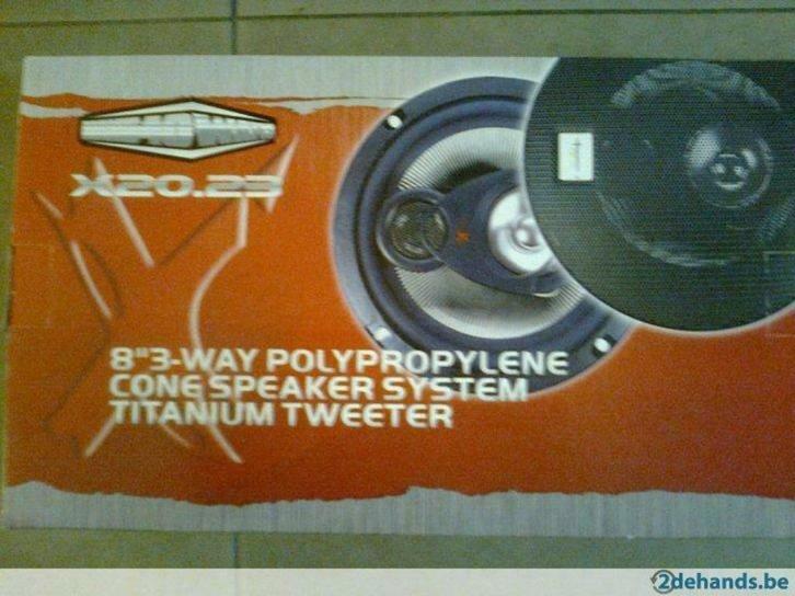 Excalibur Auto Speakerset 20 cm/ 3-weg/ Nieuw in verpakking, Auto diversen, Autospeakers, Nieuw, Ophalen of Verzenden
