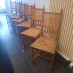 6 eiken cannagestoelen, Antiquités & Art, Enlèvement