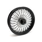 Fat spokes voorwiel zwart 3.50 x 18 enkele remschijf, Motoren, Ophalen, Petroleumhavenweg 26, Info@taco-motos.com, Nieuw