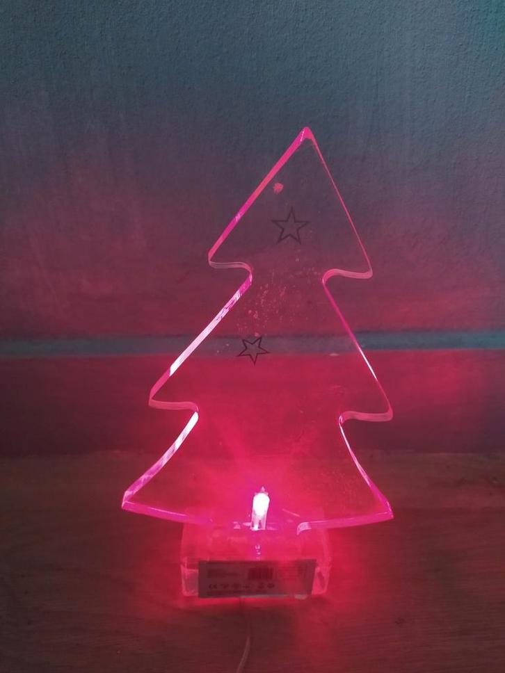 Lichtgevend kerstboompje in veranderende kleuren, Diversen, Kerst, Zo goed als nieuw, Ophalen of Verzenden