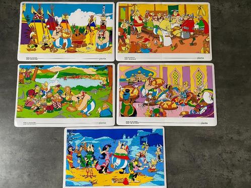 Set de table Astérix - 5 pièces - 5 scènes différentes, Collections, Personnages de BD, Comme neuf, Autres types, Astérix et Obélix