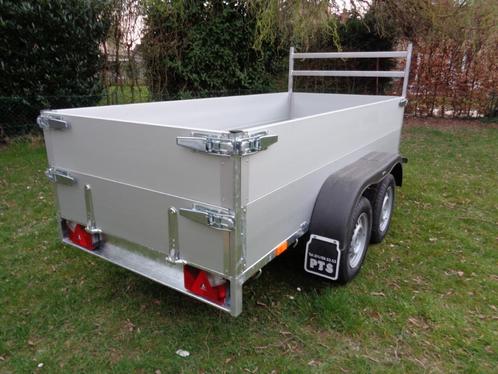 aluminium dubbelas aanhangwagen 300 x 130 750kg met coc, Auto diversen, Aanhangers en Bagagewagens, Zo goed als nieuw, Ophalen