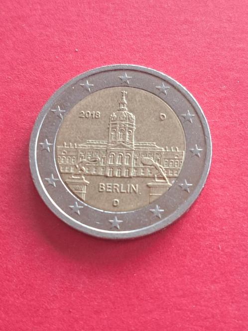 2018 D Duitsland 2 euro Berlijn München, Postzegels en Munten, Munten | Europa | Euromunten, Losse munt, 2 euro, Duitsland, Verzenden