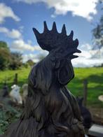 Bronze animalier signé sur socle marbre(le coq)., Enlèvement ou Envoi, Bronze