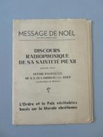 readioboodschap Paus Pius XII  brief Kardinaal Van Roey 1941, Verzamelen, Verzenden, Zo goed als nieuw, Boek, Christendom | Katholiek