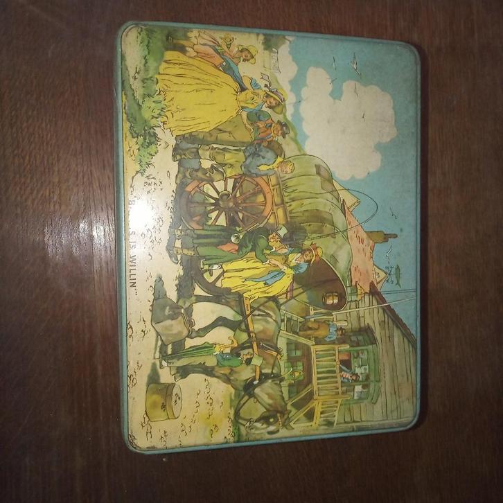 Blikken doos / metalen doos, Verzamelen, Blikken, Gebruikt, Overige, Overige merken, Ophalen of Verzenden