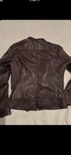 Veste een cuir massimo dutti femme, Massimo dutti, Brun, Enlèvement, Porté