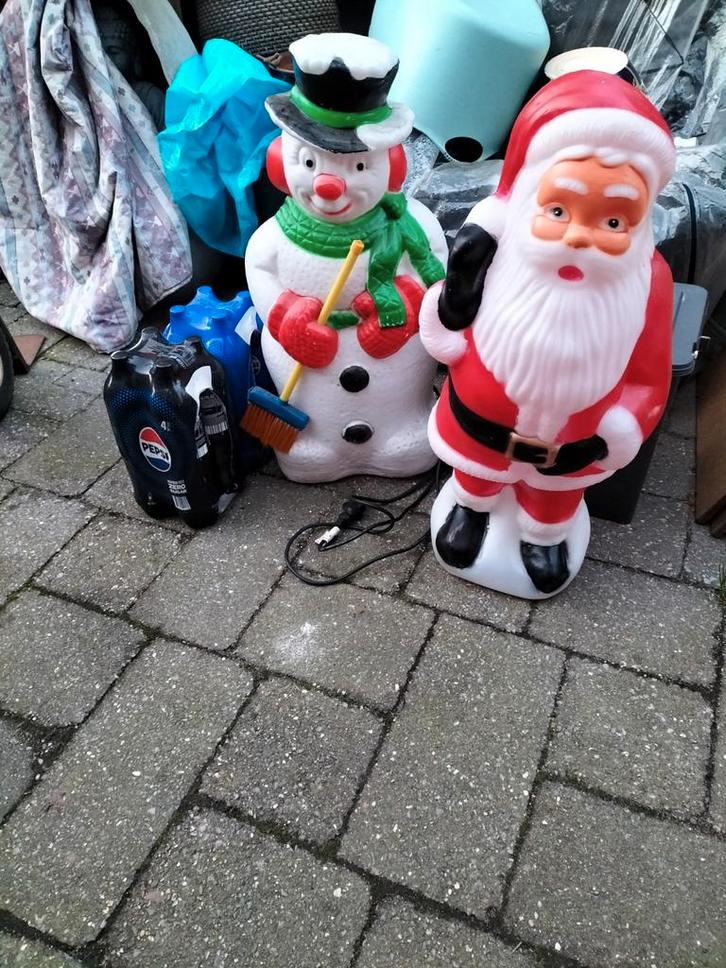 Kerst verlichting kerstman en sneeuwman, Diversen, Kerst, Ophalen