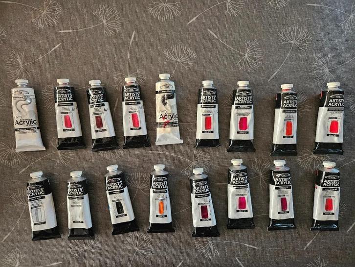 winsor & newton acrylverf partij, Hobby en Vrije tijd, Schilderen, Acrylverf, Ophalen of Verzenden