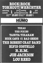 Flyer ROCK WERCHTER 1989