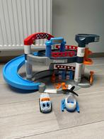 Parking/tankstation met auto en helikopter, Ophalen, Gebruikt, Racebaan