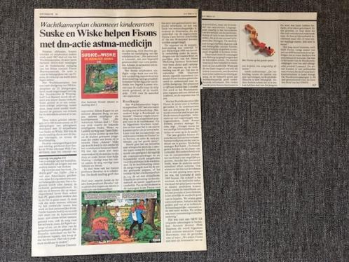 Vandersteen ARTIKEL Suske en Wiske Fisons 6-4-1989 Adformati, Livres, BD, Enlèvement ou Envoi