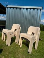 KARTELL Joe Colombo stoelen (4 stuks), Huis en Inrichting, Stoelen, Ophalen, Kunststof, Gebruikt, Wit