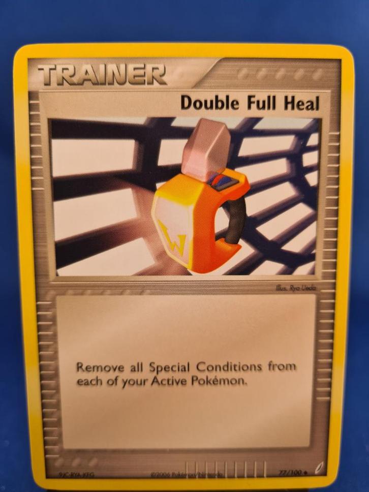 Double Full Heal 77/100 - Crystal Guardians, Hobby en Vrije tijd, Verzamelkaartspellen | Pokémon, Gebruikt, Verzenden