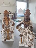 Mooi paar Italiaanse beelden getekend, Antiek en Kunst, Ophalen