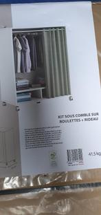 Kit sous comble sur roulettes + rideau, 50 tot 100 cm, Nieuw, Overige materialen, Met hangruimte