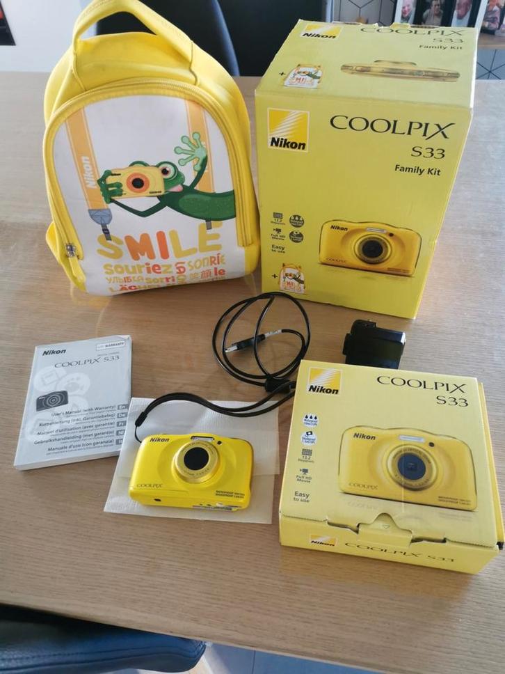 Nikon camera coolpix S33, Audio, Tv en Foto, Fotografie | Onderwatercamera's, Camera, Ophalen