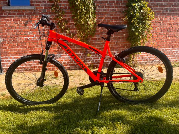 BTWIN ROCKRIDER 340 MOUNTAIN BIKE - ORANJE Fiets, Fietsen en Brommers, Fietsen | Mountainbikes en ATB, Gebruikt, Heren, Overige merken