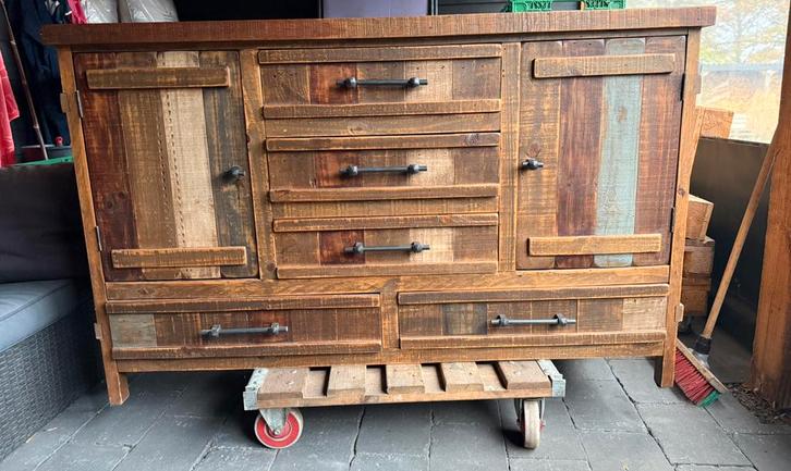 Boroquito Cabana Mexicaans dressoir kast, Huis en Inrichting, Kasten | Dressoirs, Zo goed als nieuw, Ophalen