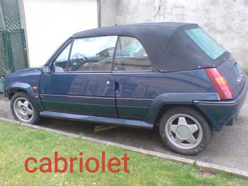 Lot de 4 Renault super5, R5 cabriolet, R5 Baccara, R5 1.4 Sp, Autos, Achat, Cabriolet, 5 portes, Vitres électriques