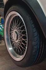 Jantes remotec d'époque en 4 x 100 avec 4 pneus neuf., Autos : Pièces & Accessoires, Pneus & Jantes, Enlèvement, Pneu(s)