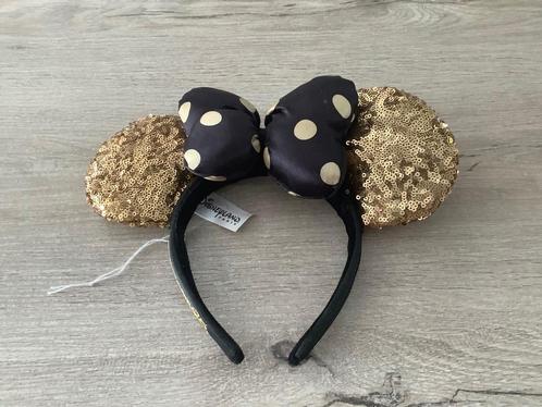 Disney Minnie Mouse gouden oortjes, Verzamelen, Disney, Zo goed als nieuw, Kleding of Textiel, Overige figuren, Ophalen of Verzenden