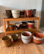 Pots à fleurs en céramique/Allemagne de l'ouest, Jardin & Terrasse, Pots de fleurs, Rond, Moins de 40 cm, Enlèvement ou Envoi