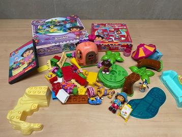 Dora spelletjes dvd en figuurtjes  beschikbaar voor biedingen