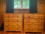 commode en bois de pin massif naturel, Ophalen, Beige, Zo goed als nieuw, 80 cm