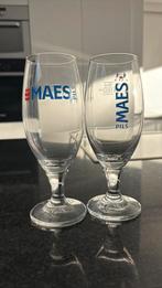 2 verschillende glazen Maes pils, Ophalen of Verzenden, Zo goed als nieuw