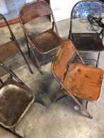 Set van 5 decoratieve vintage stoelen, Huis en Inrichting, Ophalen, Gebruikt, Metaal, Vijf, Zes of meer stoelen