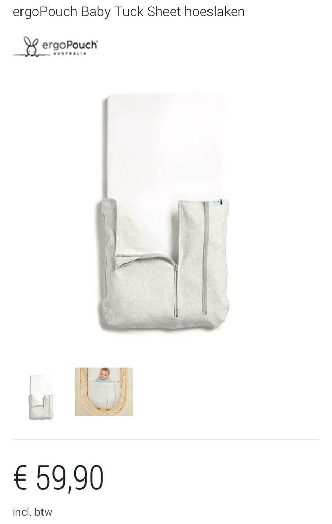 ErgoPouch Baby Tuck Sheet hoeslaken - inbakerdeken, Kinderen en Baby's, Dekens, Slaapzakjes en Inbakerproducten, Zo goed als nieuw