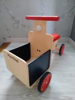 Houten loopfiets met bak - Plantoys, Ophalen, Zo goed als nieuw, Loopfiets