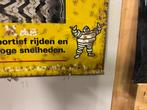 Oud Michelin X banden reclamebord, Ophalen of Verzenden, Zo goed als nieuw, Reclamebord