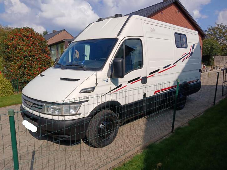 Campervan iveco 2.8! Gekeurd vvk, Caravans en Kamperen, Mobilhomes, Bedrijf, Douche, Ophalen