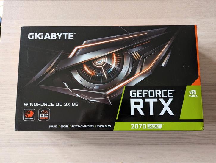 GIGABYTE RTX 2070 Super, Computers en Software, Videokaarten, Zo goed als nieuw, Nvidia, PCI, GDDR6, Ophalen of Verzenden