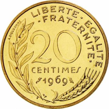 Frankrijk 20 centimes 1969