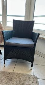 2 grijze rotan stoelen. Binnen of buiten, Ophalen, Zo goed als nieuw, Rotan