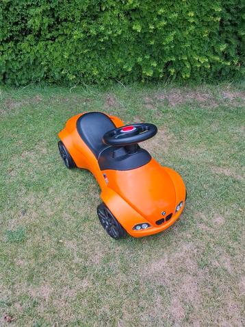 Loopauto BMW oranje, enkel binnen gebruikt beschikbaar voor biedingen