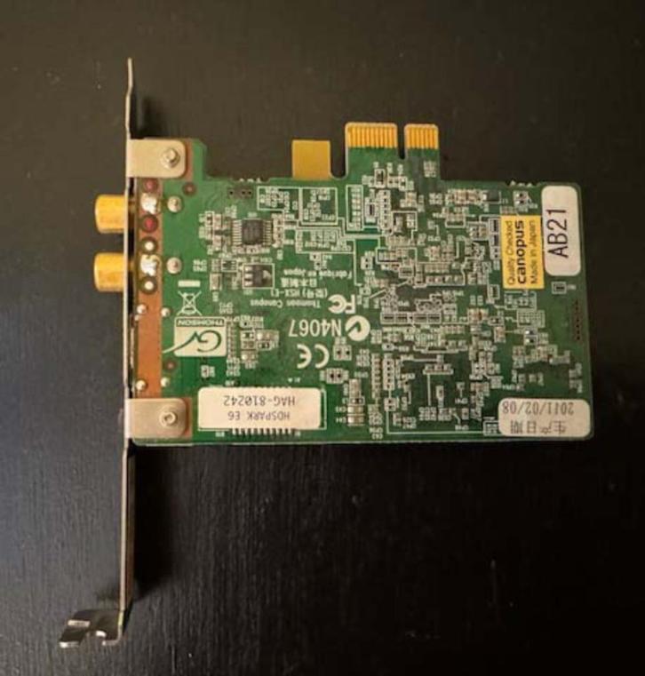 Canopus HDSSPARK E6 HAG 810242 in perfecte staat, Computers en Software, Netwerkkaarten, Zo goed als nieuw, Intern, Ophalen of Verzenden