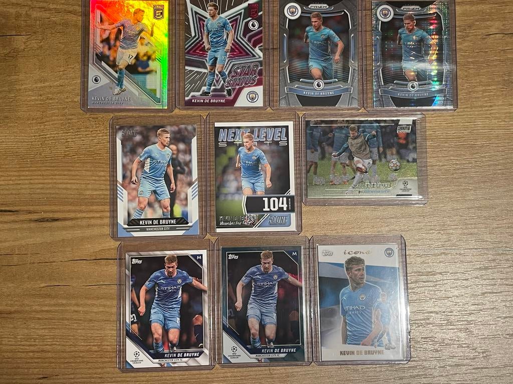 10x Kevin De Bruyne 2021-22, Hobby & Loisirs créatifs, Autocollants & Images, Neuf, Plusieurs images, Enlèvement ou Envoi